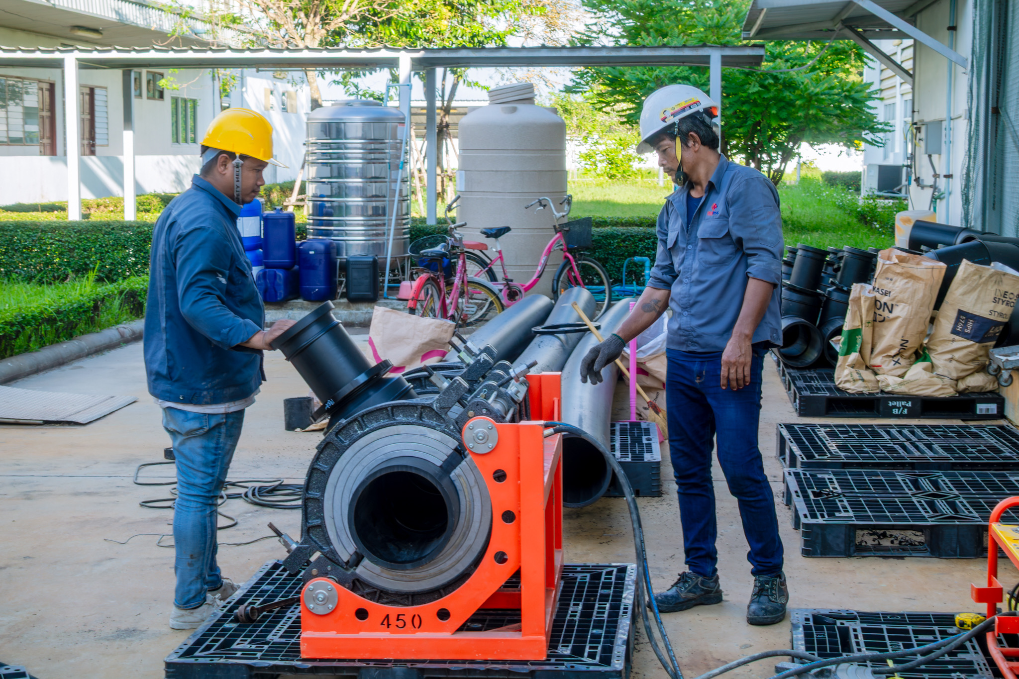 งานติดตั้งท่อ HDPE สำหรับคูลลิ่งทาวเวอร์ - Image 4
