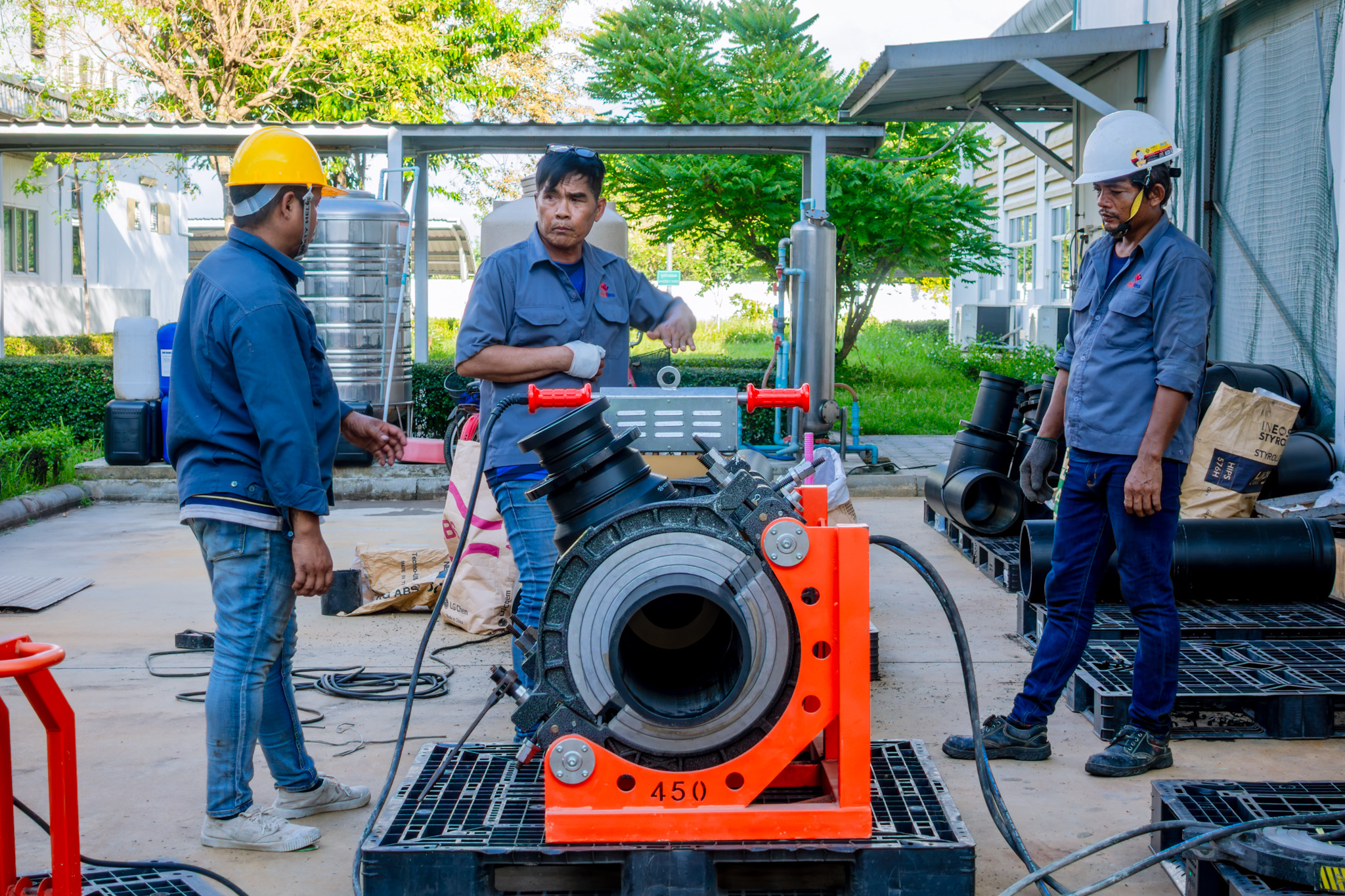 งานติดตั้งท่อ HDPE สำหรับคูลลิ่งทาวเวอร์ - Image 6